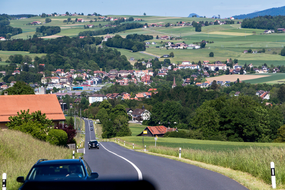 Blick auf Oron, VD