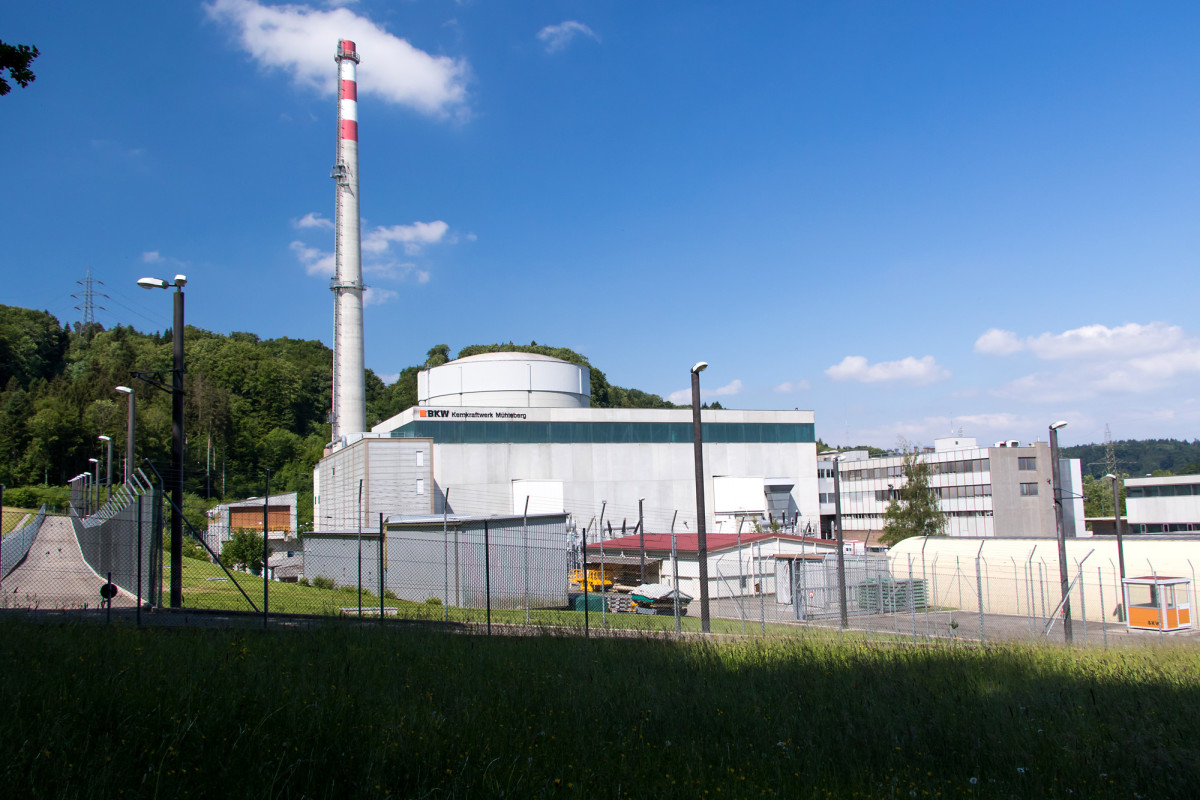 Das Kernkraftwerk Mühleberg, seit 1972 in Betrieb