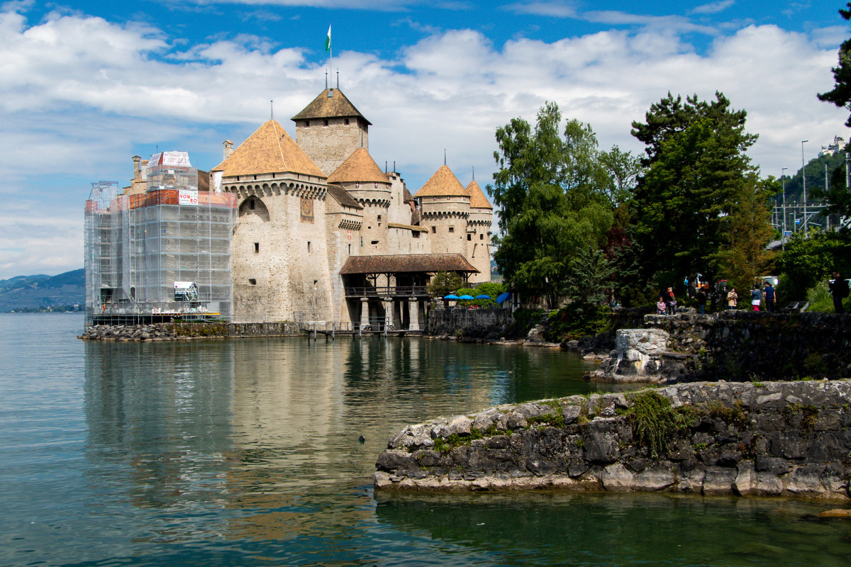 Ein Blick zurück auf Chillon