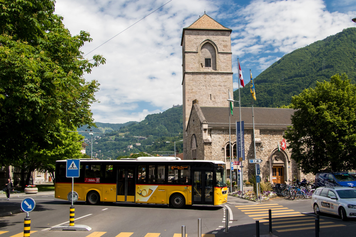 Im Dorfzentrum von Villeneuve, VD