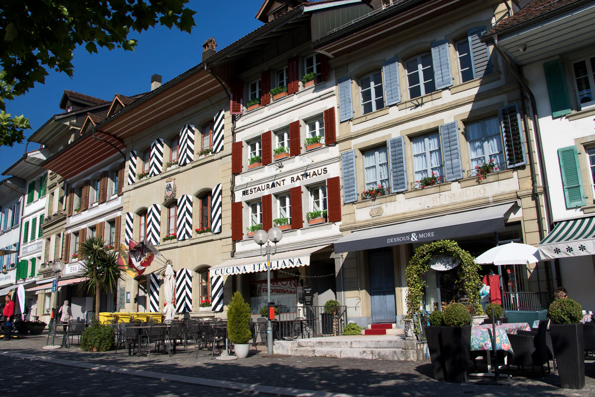 In der Altstadt von Aarberg