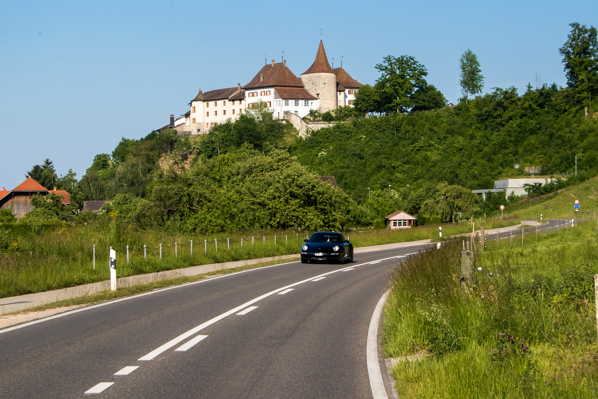 Ankunft in Erlach, BE