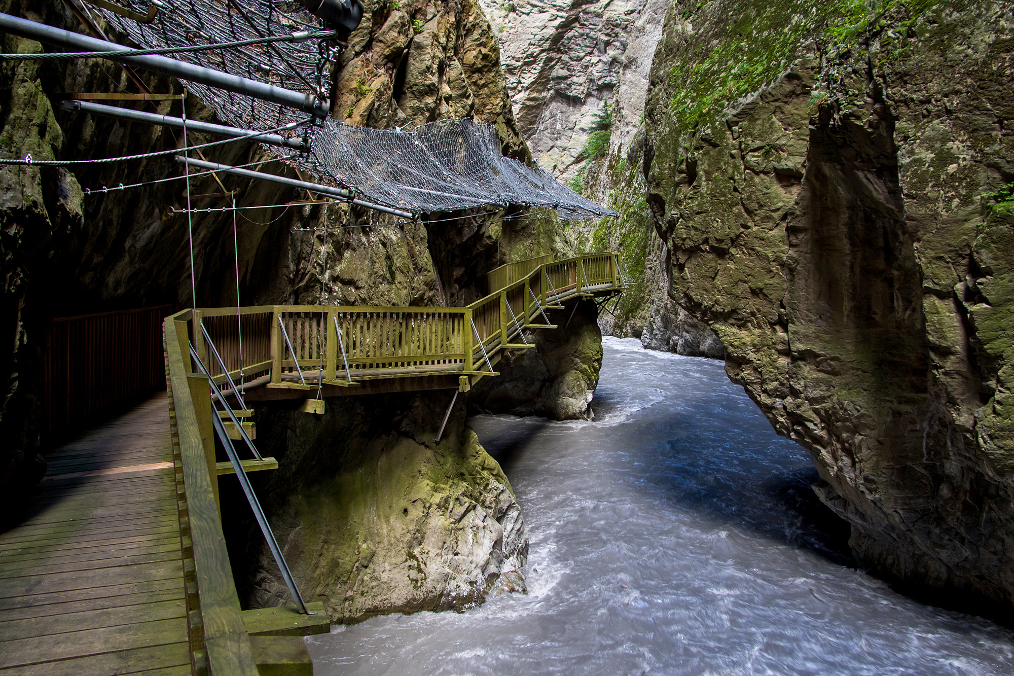 Eingang zu den Gorges du Trient