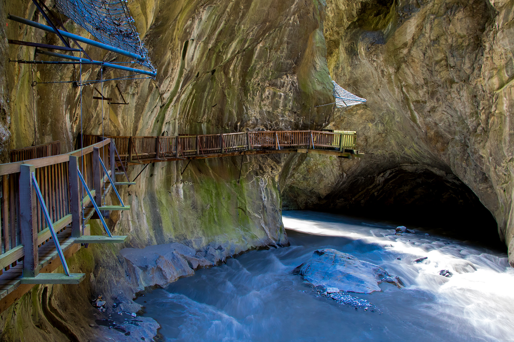 Die Gorges du Trient bei Vernayaz, VS