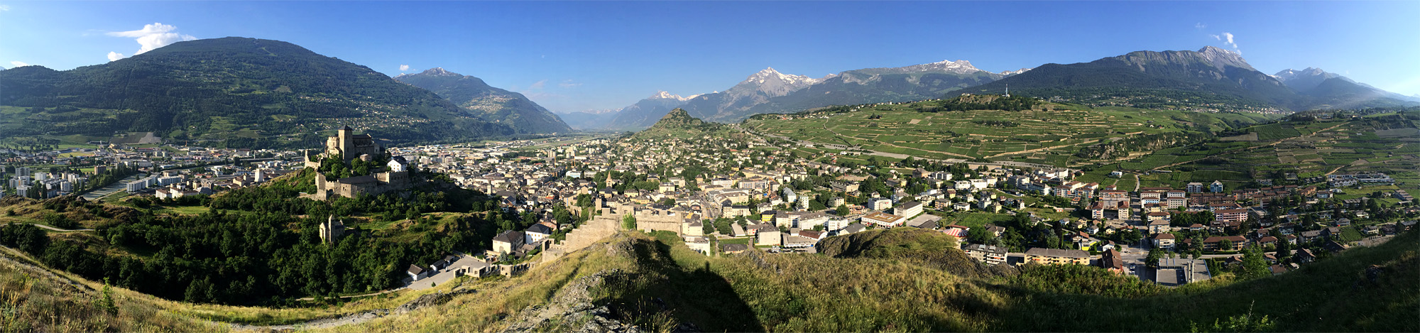 Was für ein Panorama von hier oben!