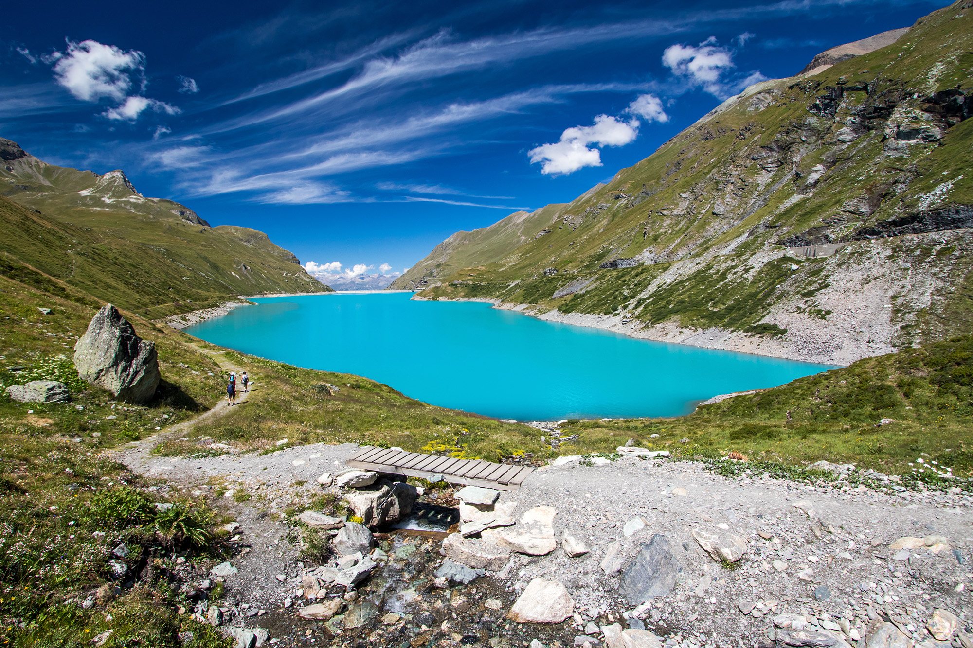 Der Lac de Moiry, Ziel einer Postauto-Strecke