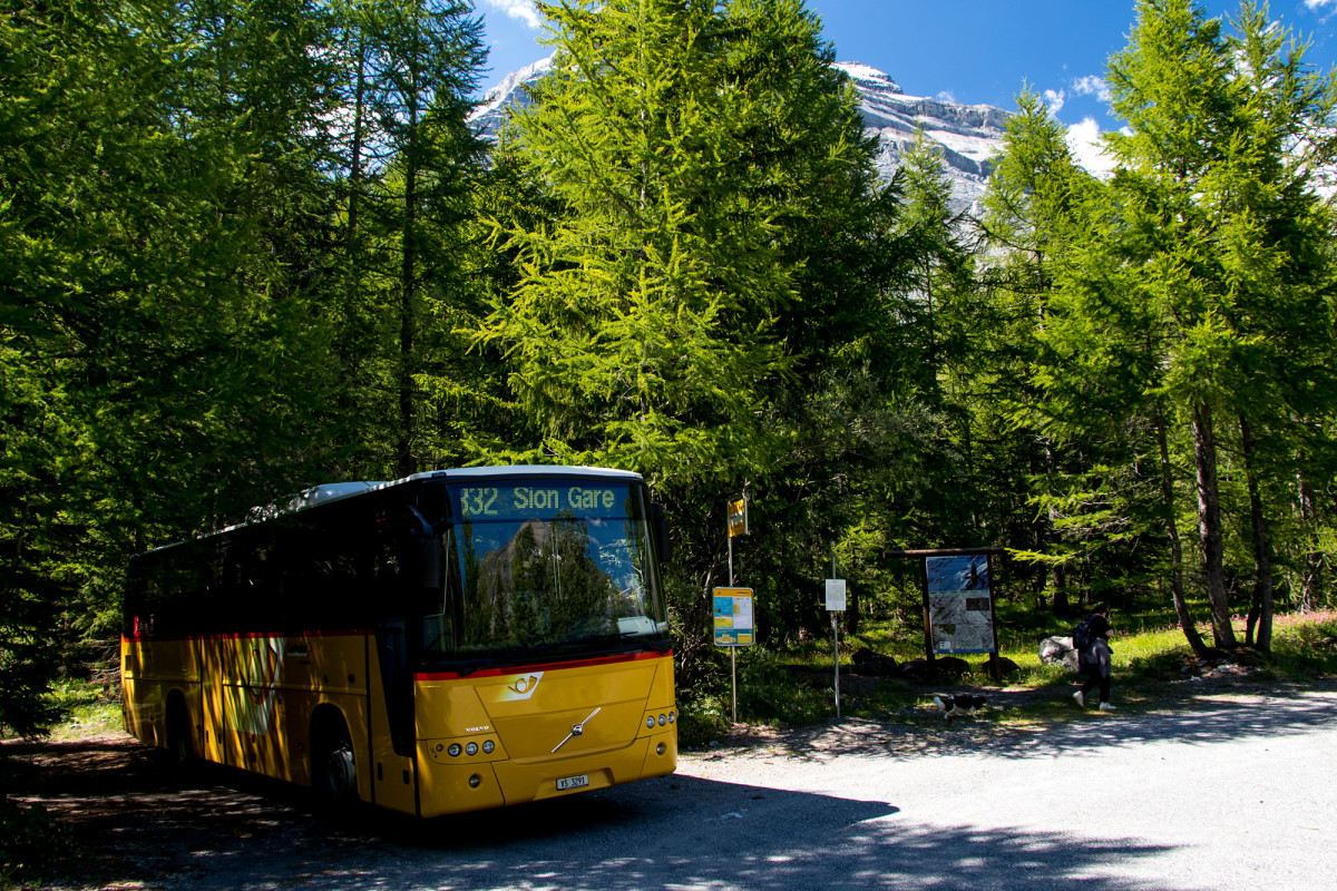 Verschnaufpause nach der Bergfahrt