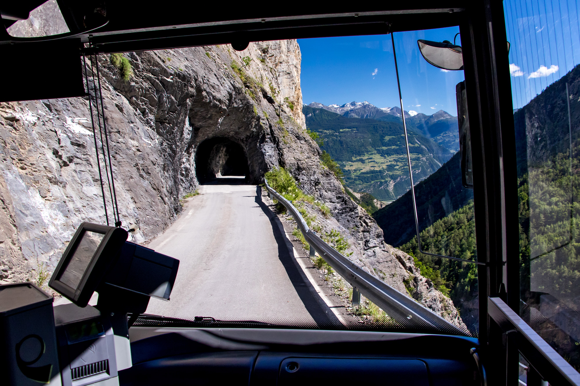 Aussichtsreiche Fahrt zurück nach Sion