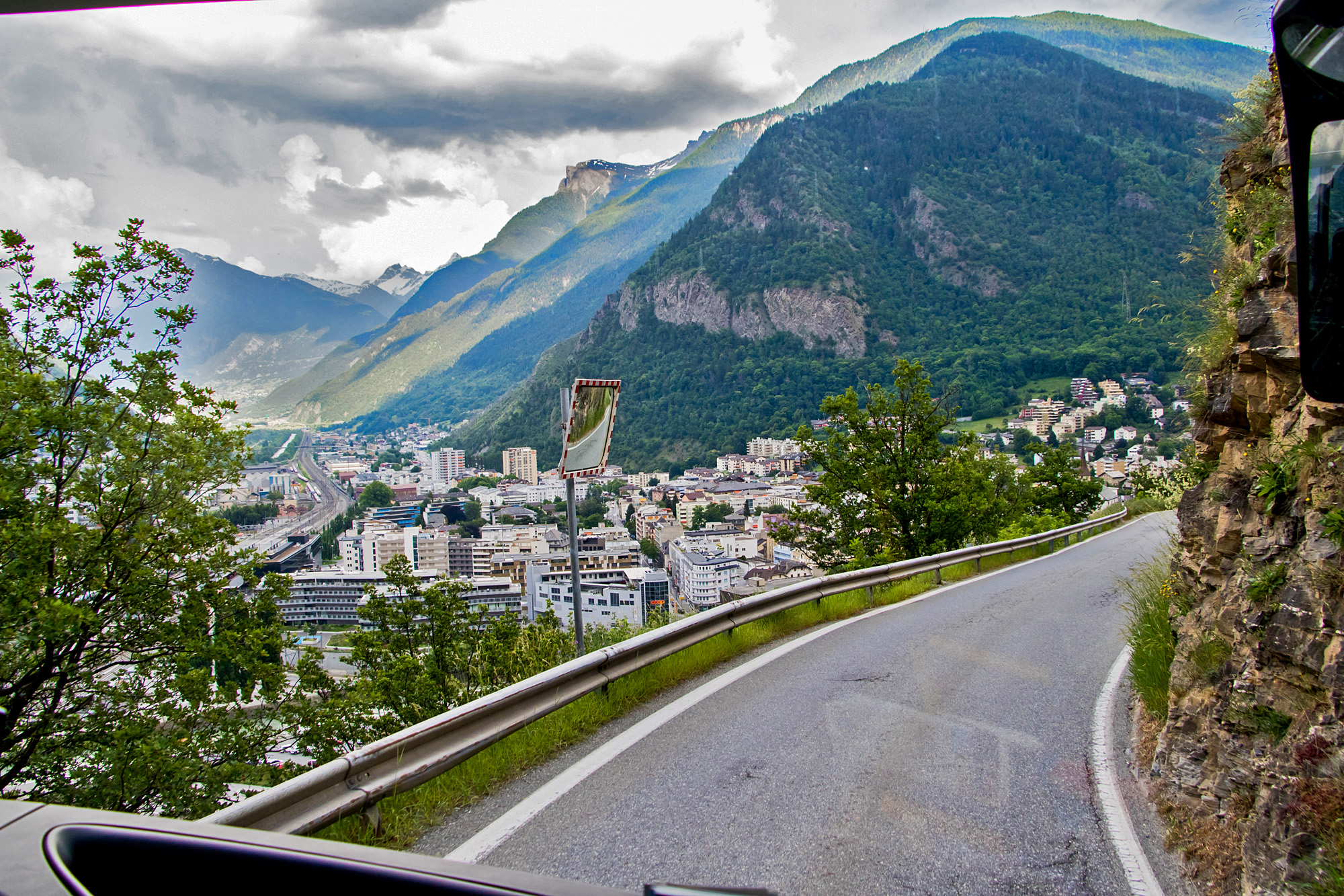 Aussichtsreicher Anflug auf Visp