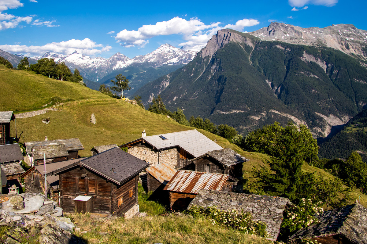 Alpsiedlung Bodma, oberhalb Visp