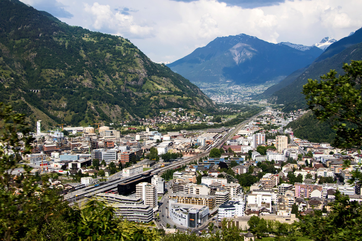 Aussicht auf Visp