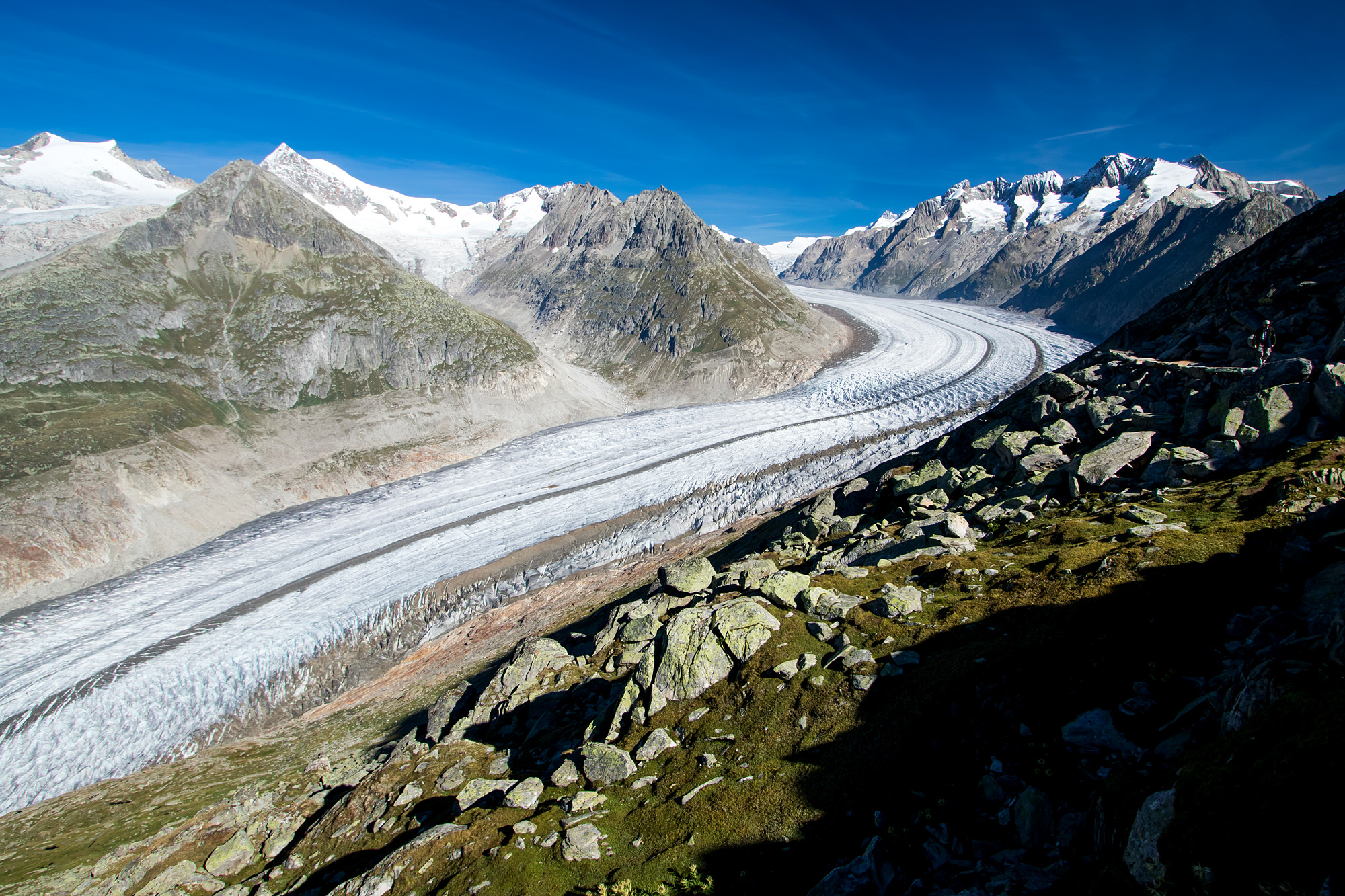 Der Aletschgletscher in seiner ganzen Pracht